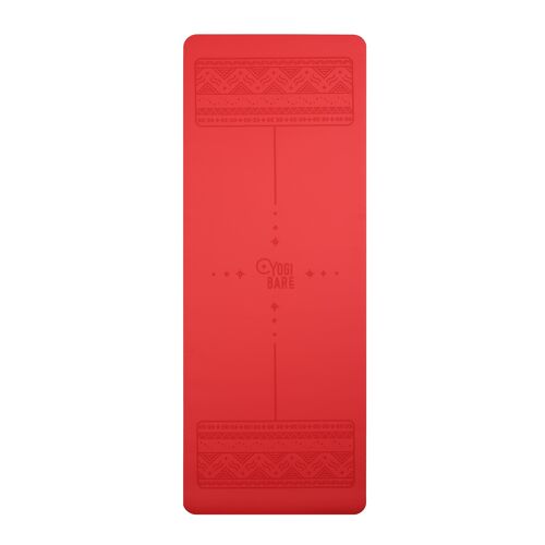 Paws - Natural rubber extreme grip yoga mat red