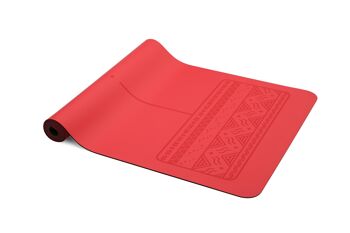 Paws - Tapis de yoga extrême adhérence en caoutchouc naturel rouge 3