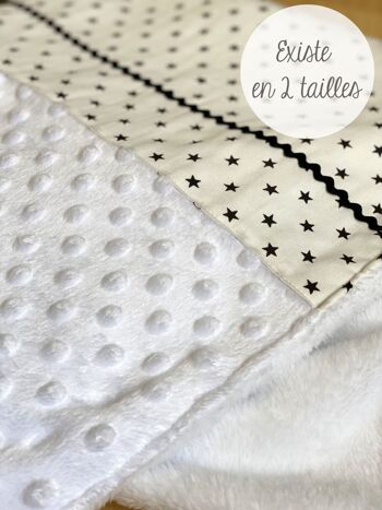 Couverture Plaid Bébé Enfant CONSTELLATION NOIR 1