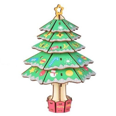 Kit de construcción árbol de Navidad color