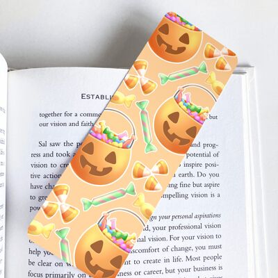 Trick Or Treat And Candy, Halloween Bookmark, Stationery