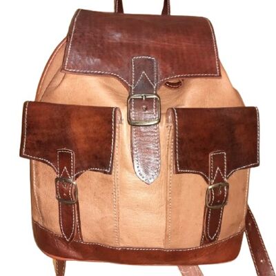 Large Combined Double Pocket Fez Backpack