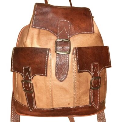 Combined medium double pocket Fez backpack