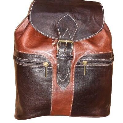 Fez medium combined double zipper backpack
