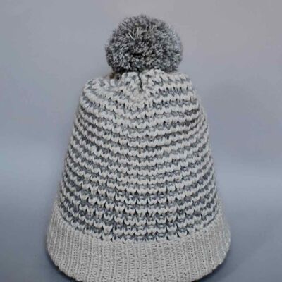 AISLIN HAT - White and Grey