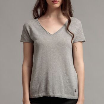T-shirt gris ALOE 1