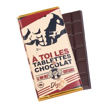 Tablette de chocolat  "A toi les tablettes" - Chocolat noir 72% 1