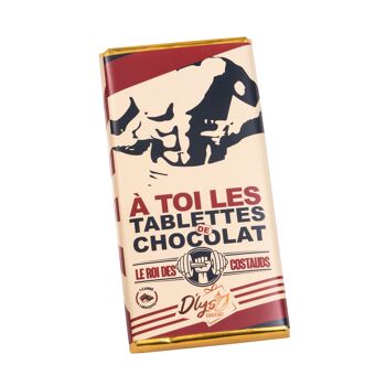 Tablette de chocolat  "A toi les tablettes" - Chocolat noir 72% 2