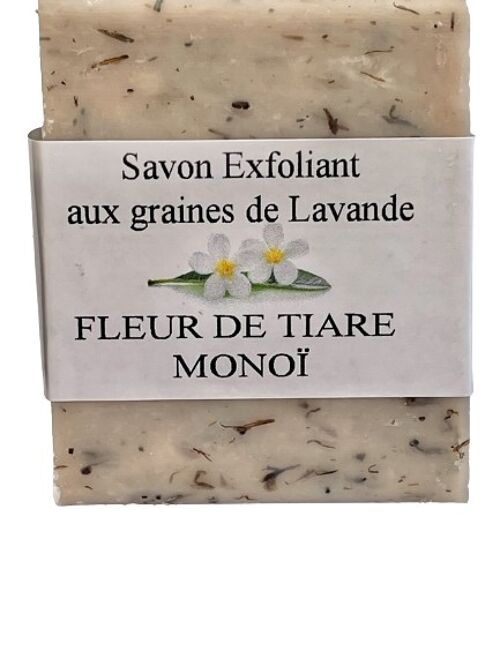 Savon exfoliant 125 g Fleur de tiaré monoi