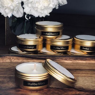 Malibu Vibes Mini Candle (Gold)