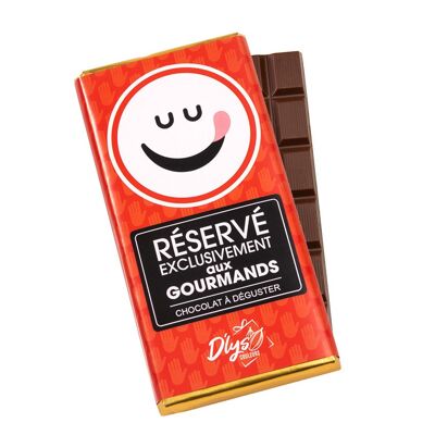 Chocolate bar "Reserved for gourmets" - Milk chocolate 42%