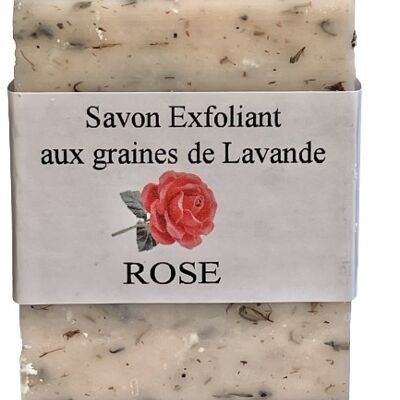 Savon exfoliant 125 g Rose