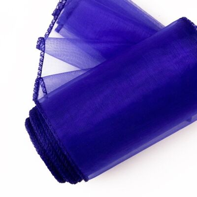 Organza 12cm x 8,2m - Blu reale