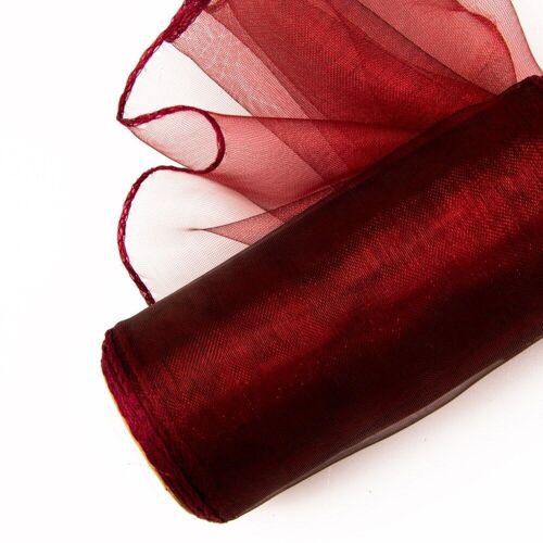 Organza 12cm x 8.2m - Burgundy