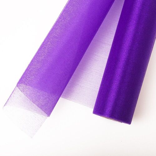 Snow organza 23.5cm x 10m - Violet