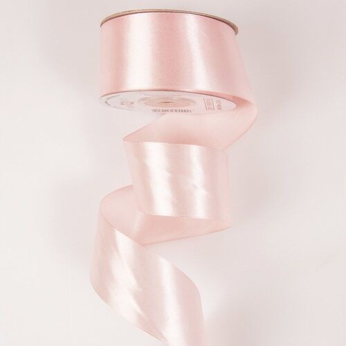 Satin ribbon 38mm x 22.86m - Powder Pink