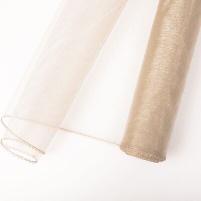 Organza 40 cm x 8,2 m - Beige