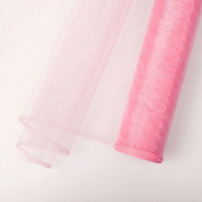 Organza 40cm x 8.2m - Rose