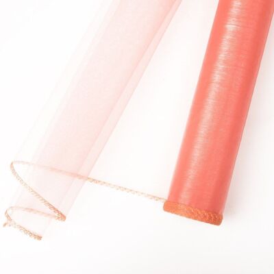 Organza 40cm x 8,2m - Salmone