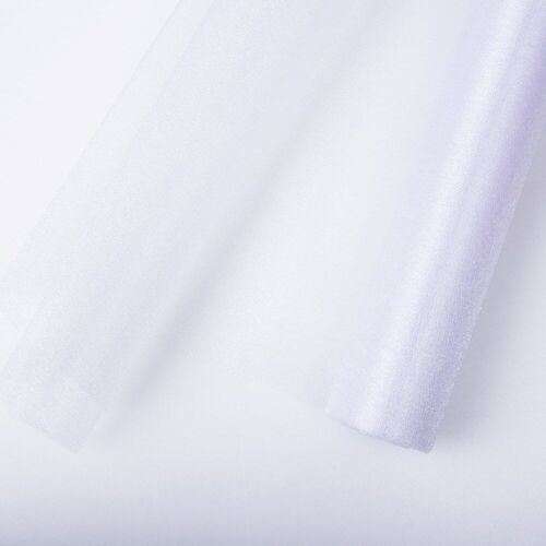 Snow organza 47cm x 10m - White