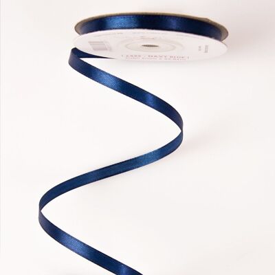 Satin ribbon 6mm x 22.86m - Navy Blue