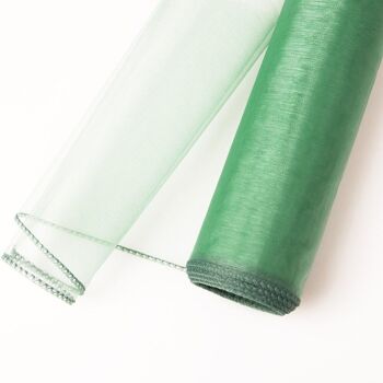 Organza 20cm x 8,2m - Vert vintage