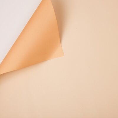 Duo color foil roll 58cm x 10m - Peach / Ecru