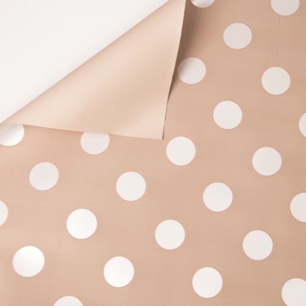 Dotted foil roll 58cm x 10m - Nature / White