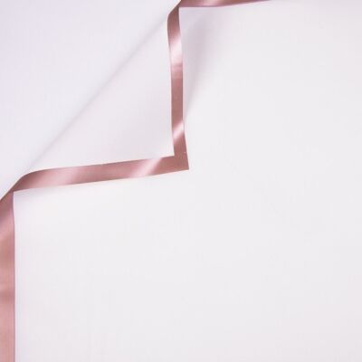Foglio di alluminio con cornice in oro rosa 58 x 58 cm, 20 pezzi. - Bianco