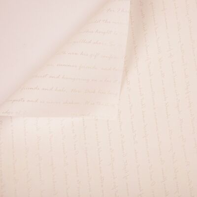 Rollo de papel de escritura estampado 58cm x 10m - Blanco