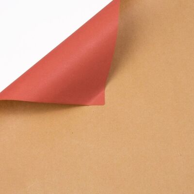 Papel kraft 61 x 43cm, natural-rosa oscuro (20uds./bolsa)