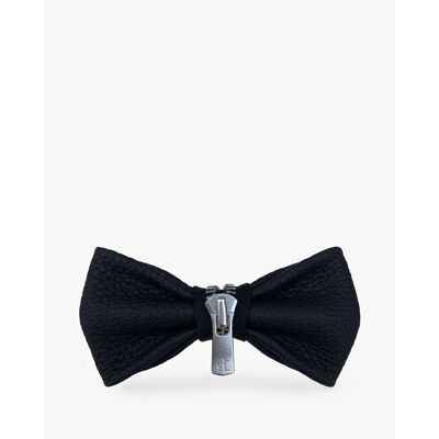 SILVER BLACK BOW TIE