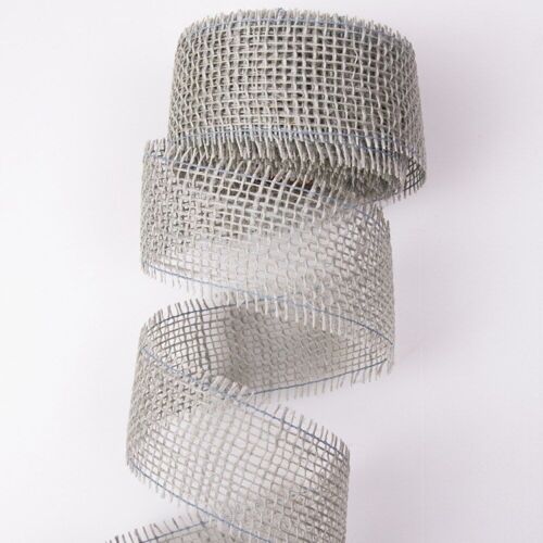 Jute ribbon 5cm x 9m - Gray