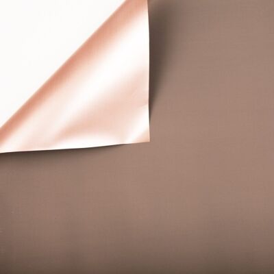 Graue/roségoldene Folienrolle 58 cm x 10 m