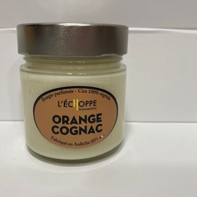 SCENTED CANDLE WAX 100% VEGETABLE SOYA - 180 G ORANGE COGNAC