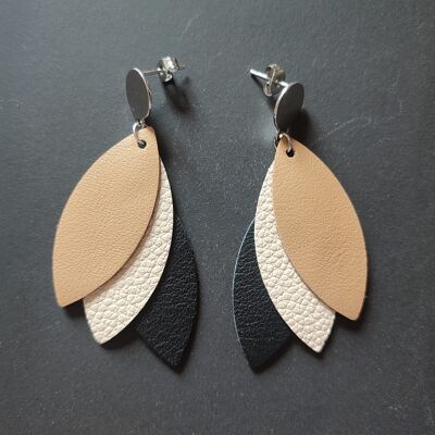 Eclipse feather earrings