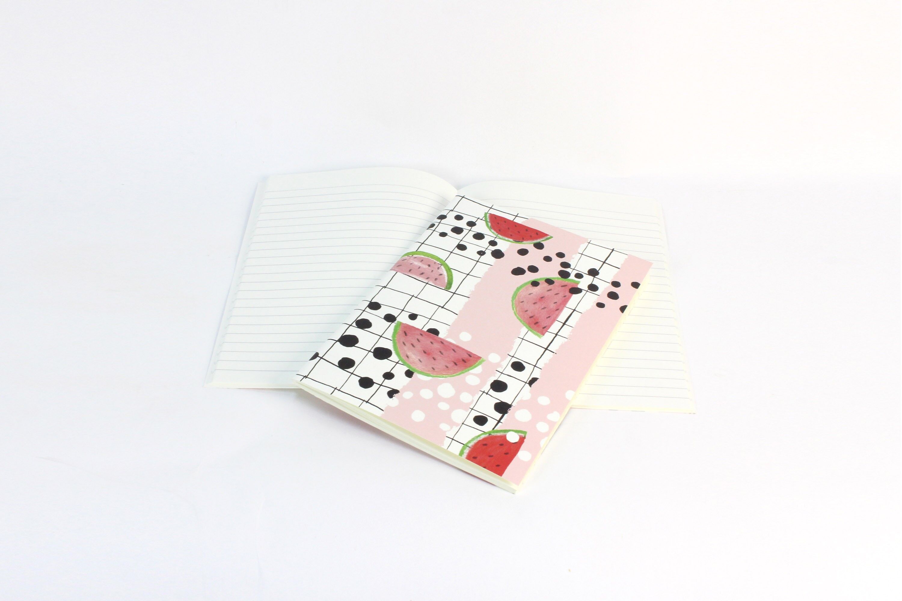 Queen Mother x Girlgang A5 Notizbuch-Kit – Palme, Zitrone, Kaktus, Wassermelone – (hergestellt in Frankreich)