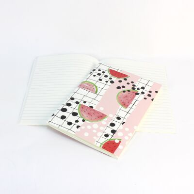 Queen Mother x Girlgang A5 notebook kit - palm tree, lemon, cactus, watermelon - (made in France)