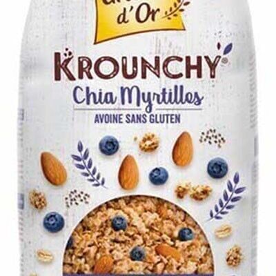 Krounchy chia blueberry oats 500 gr