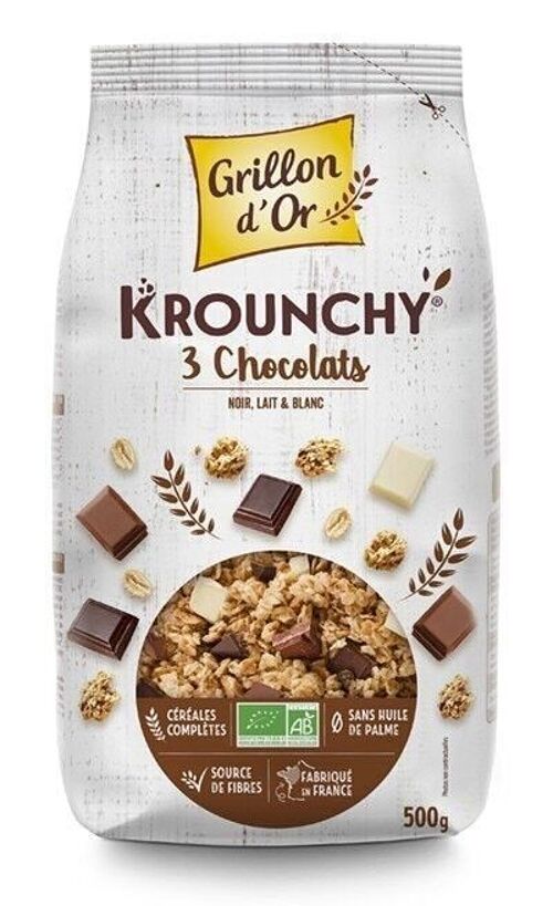 Krounchy 3 chocolats 500 gr