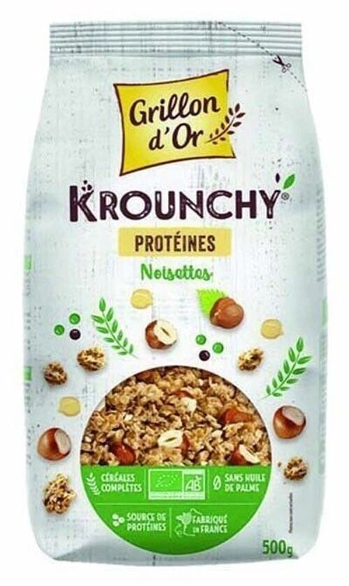 Krounchy noisettes proteines 500 gr
