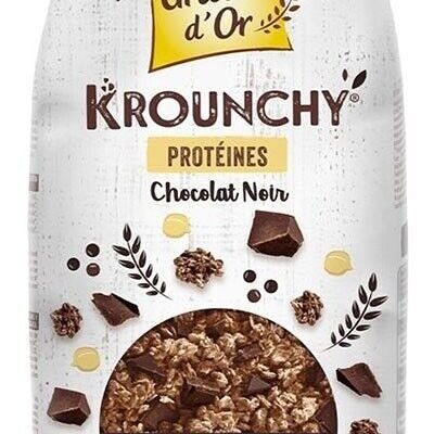 Krounchy proteine di cioccolato fondente 500 gr