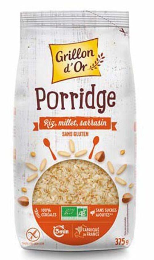 Porridge riz millet sarrasin 375 gr
