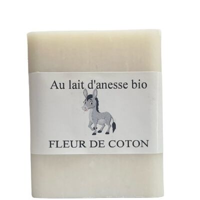 Soap 100 g with organic donkey milk Cotton flower