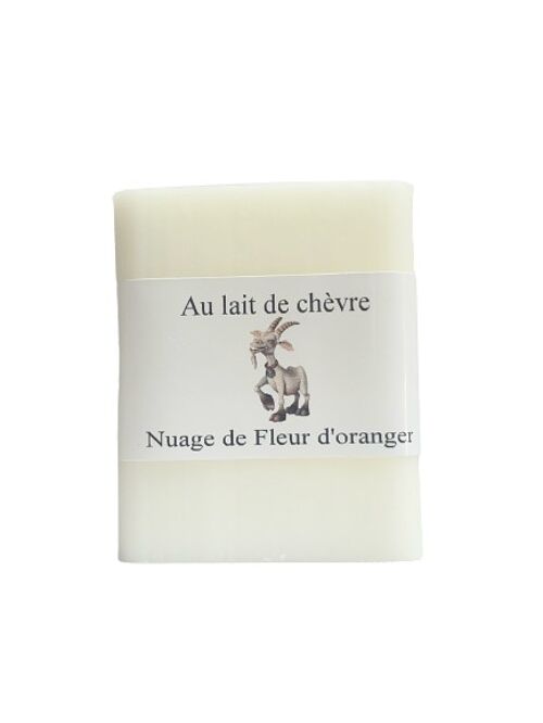 Savon 100 g au lait de chèvre Fleurs d'Oranger