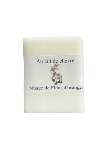 Savon 100 g au lait de chèvre Fleurs d'Oranger