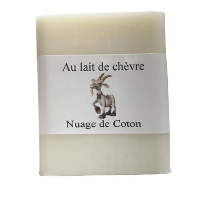 Soap 100 g with cotton flowers goat's milk