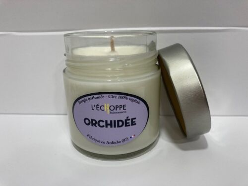 BOUGIE PARFUMEE CIRE 100 % VEGETALE SOJA  - 180 G ORCHIDEE