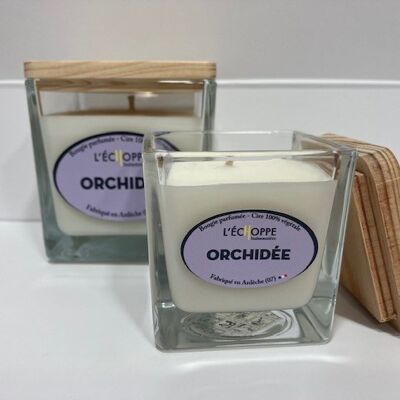 SCENTED CANDLE WAX 100% VEGETABLE SOYA - 6X6 80 G ORCHIDEE