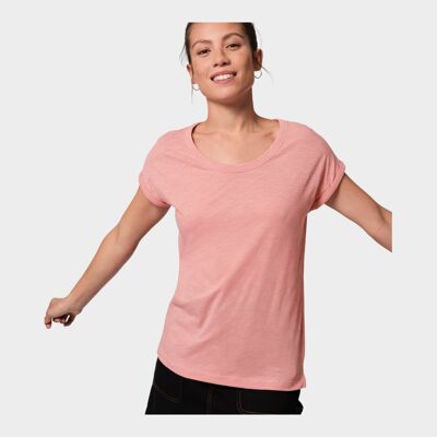 Draussen daheim - Oversize Freizeit Shirt Damen pink-mix